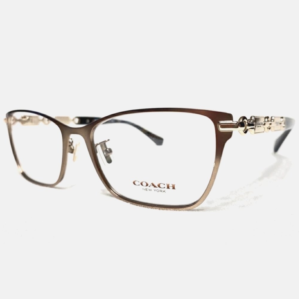 Coach HC5065 9213 Womens Sand/Tortoise Rectangle Eyeglasses Frames 53/17 135
